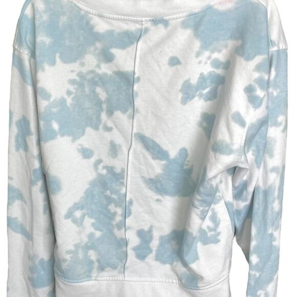 Zyia Heaven Hendrix Blue and White Crewneck Sweater Sz L - Picture 8 of 8